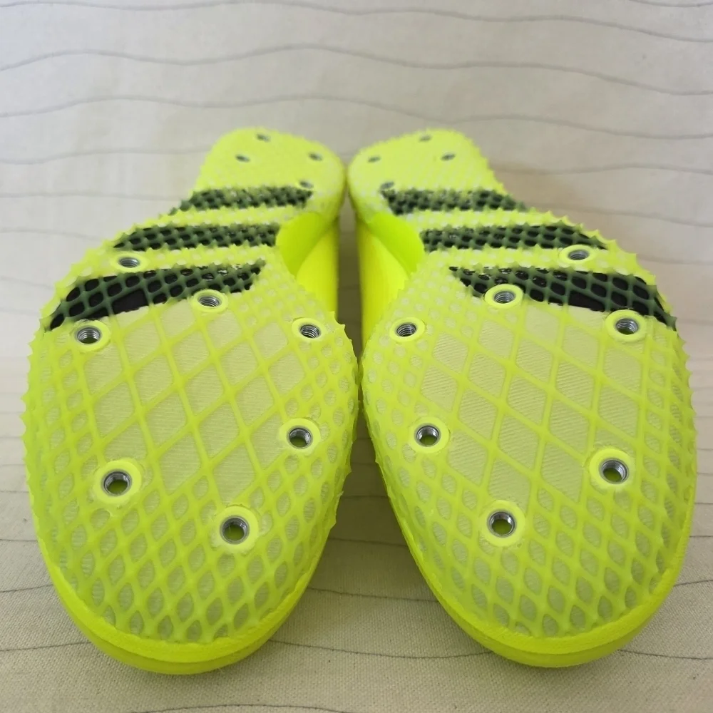 Adidas Mens Adizero HJ Solar Yellow Aqua Track & Field Shoes FW2244 Size 7.5 - Picture 10 of 11